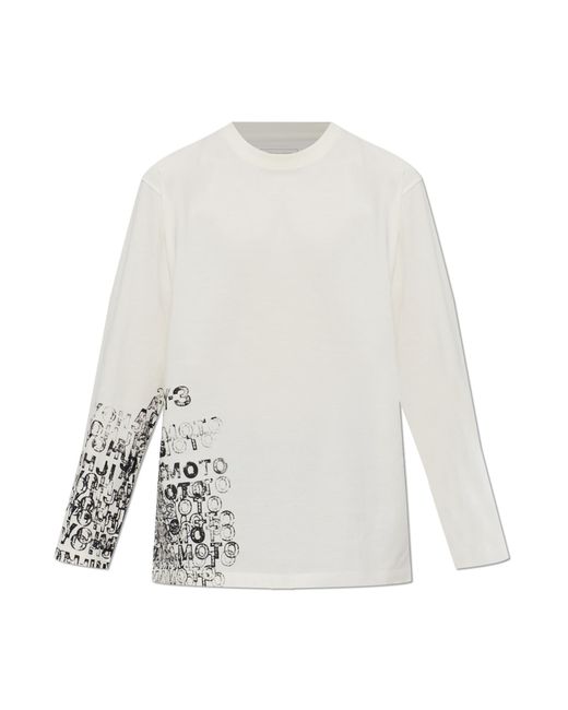 Y-3 White T-Shirt With Print