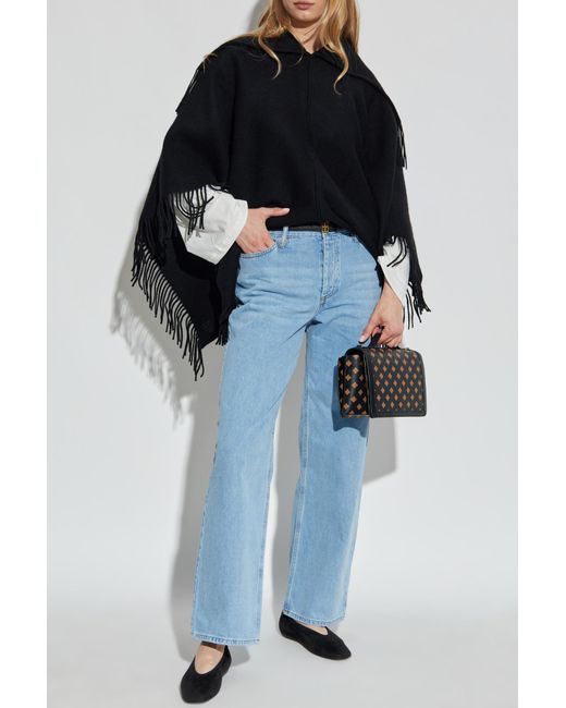 By Malene Birger Black Poncho 'Turtma'