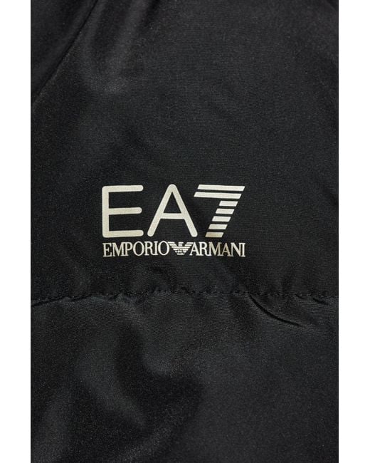 EA7 Black Insulated Quilted Jacket