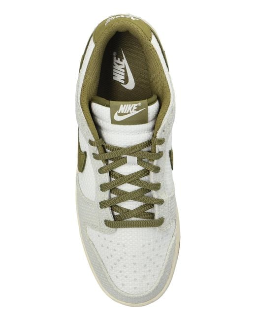 Nike White "Dunk Low Retro" Sports Shoes for men