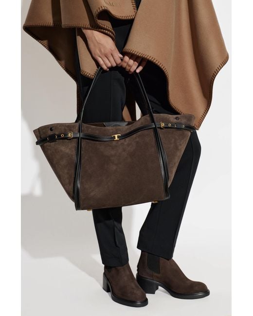 Tod's Black Suede Bag 'Medium'
