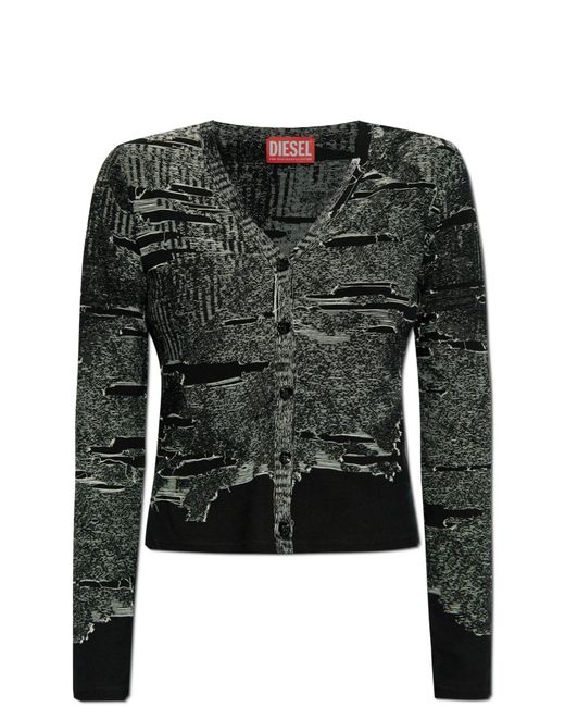 DIESEL Black Cardigan M-Alima-L
