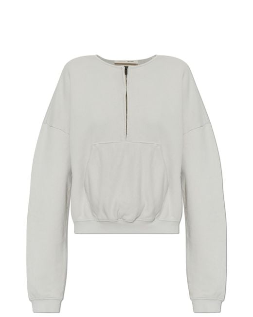 Fear Of God White Oversize Cotton Sweatshirt