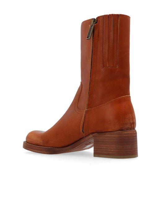 DSquared² Brown Leather Ankle Boots, for men