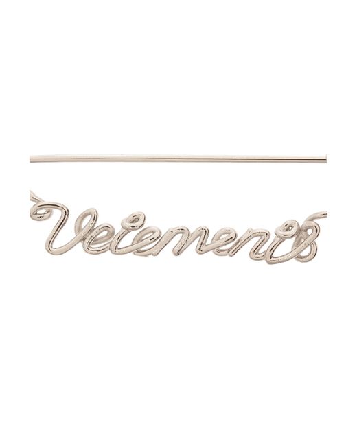 Vetements Pink Brooch With Logo