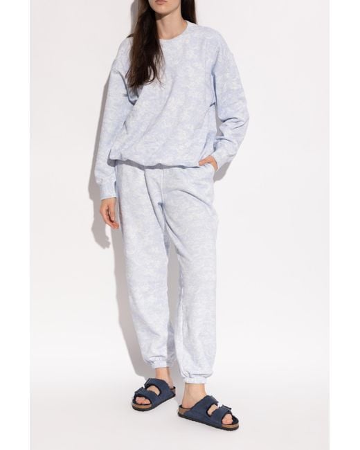 Birkenstock Blue Arizona Shearling' Slides