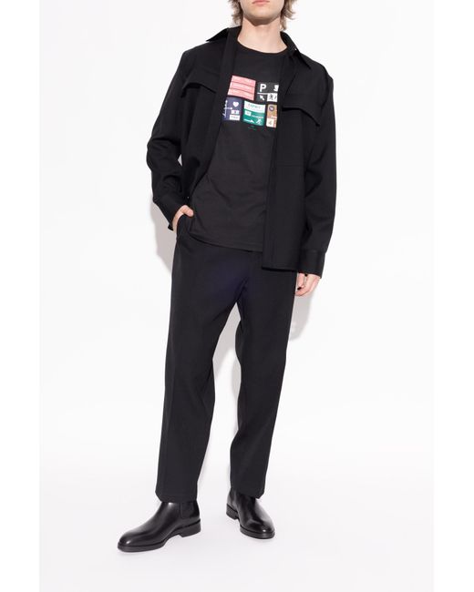 Paul Smith Black Leather Chelsea Boots for men