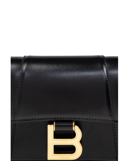 Balenciaga Green Shoulder Bag "Hourglass Sling Small"
