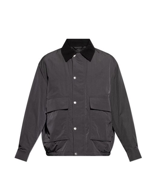 Theory Gray Jacket With Pockets for men