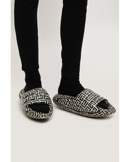 black balmain slides