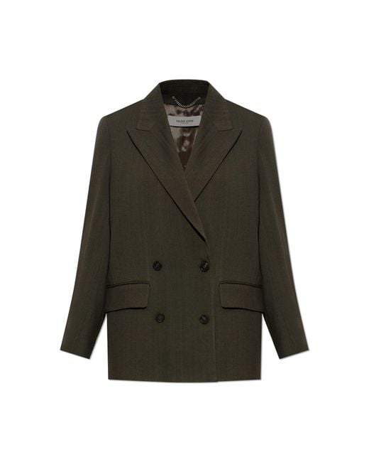 Golden Goose Deluxe Brand Green Double-Breasted Blazer