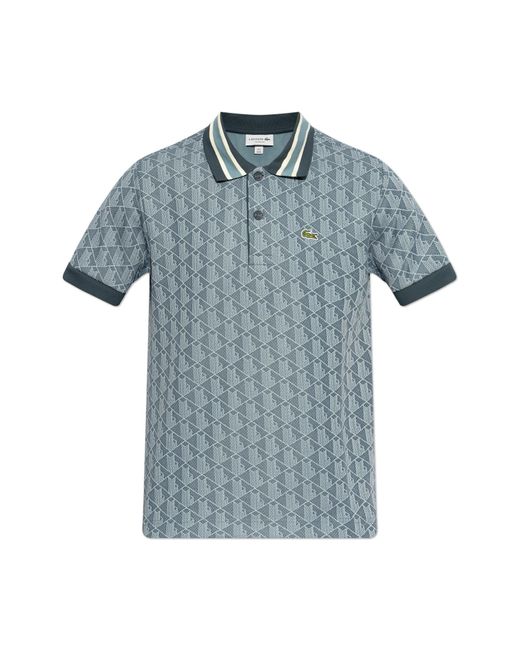 Lacoste Blue Polo With Logo Patch for men