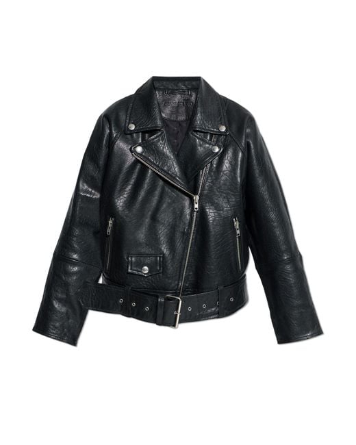 Stand Studio Black Leather Jacket "Romy"