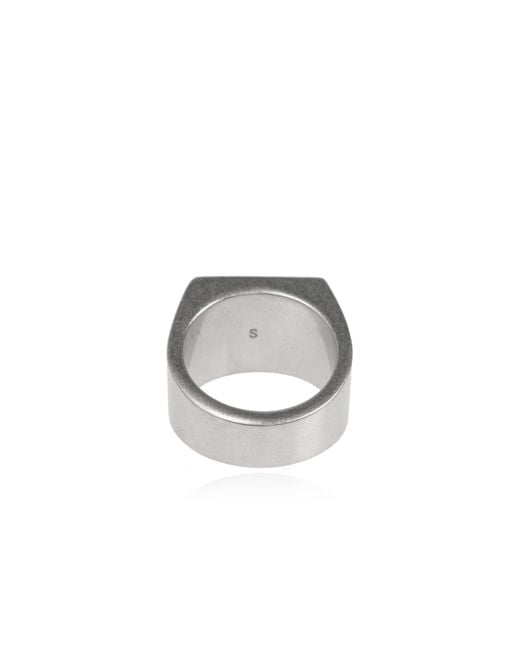 Vetements White Ring With Logo