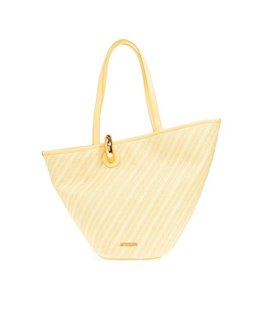 Jacquemus Metallic "Bambola" Shopper Bag