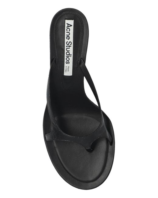 Acne Gray Heeled Mules