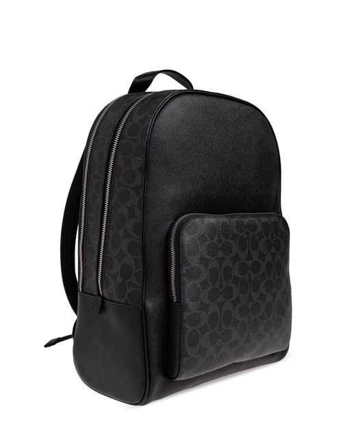 COACH Black "Wade" Backpack for men
