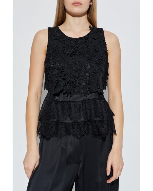 Munthe Blue Lace Top 'Rachine'