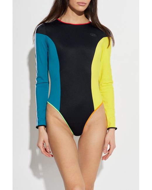 DIESEL Black One-Piece Swimsuit "Livia-D-Pop"