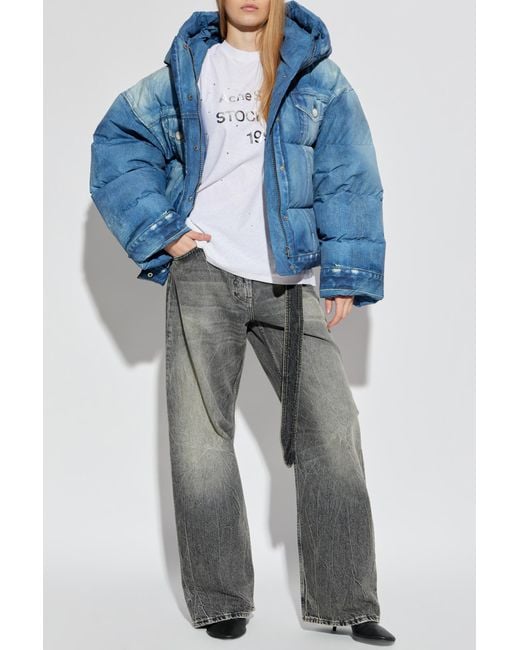Acne Blue Down Jacket