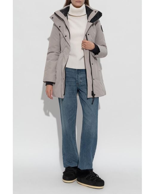 Canada Goose Gray Down Jacket "Leslie"