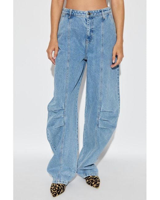 ROTATE BIRGER CHRISTENSEN Blue Jeans With Logo