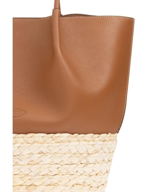 Tod's White Shopper Type Bag