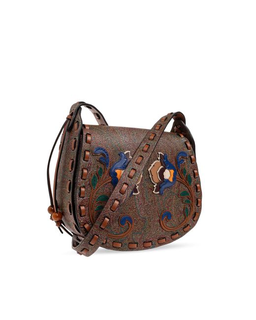 Etro Brown Shoulder Bag Drya Small