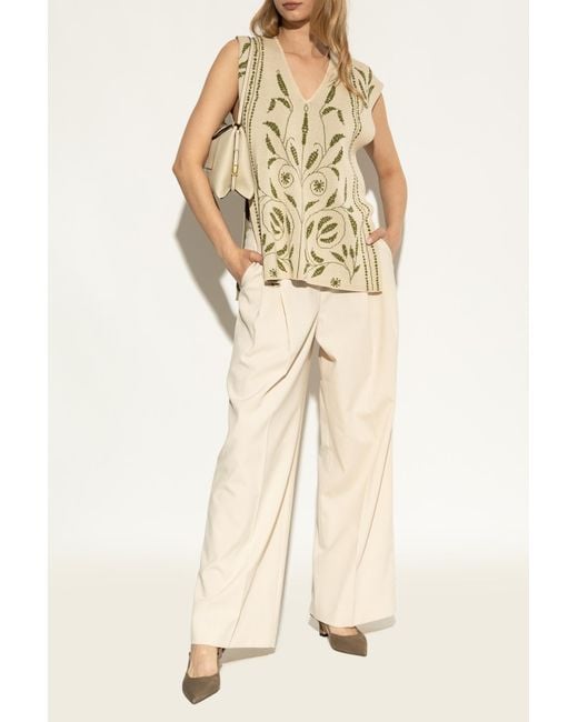 Stuart Weitzman Natural "Vinnie" Shoes