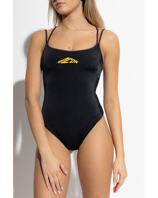 DSquared² Black One-Piece Swimsuit