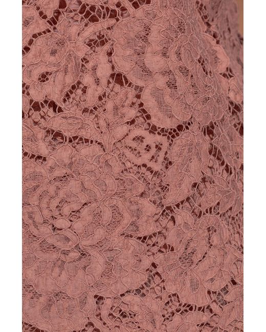 Dolce & Gabbana Pink Lace Top