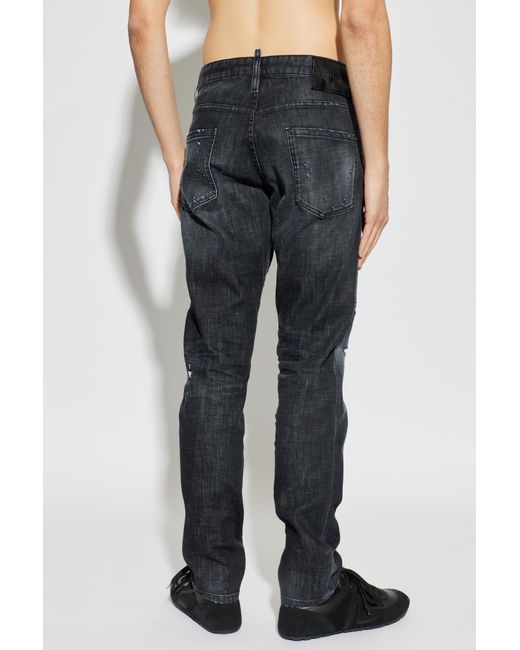 DSquared² Black "Teddy" Jeans for men