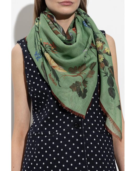 Max Mara Green Scarf "Moneta"