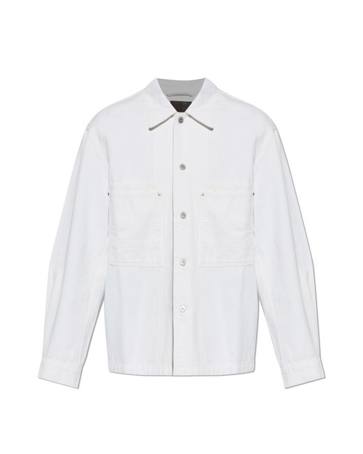 Lemaire White Denim Jacket for men
