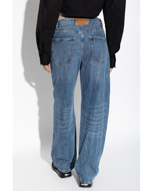 Alexander Wang Blue Logo Jeans