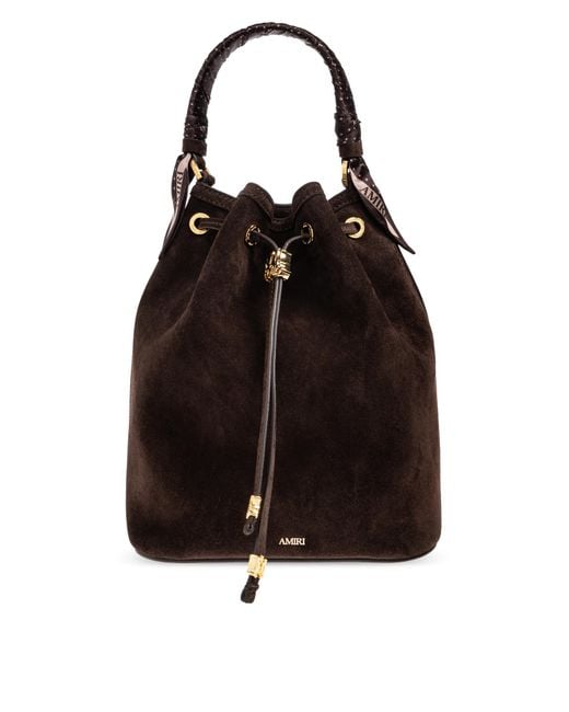 Amiri Black Suede Handbag