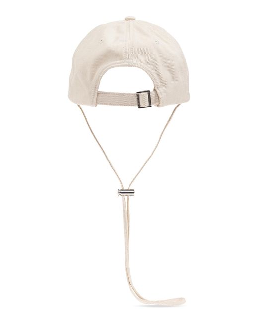 Jacquemus White Baseball Cap