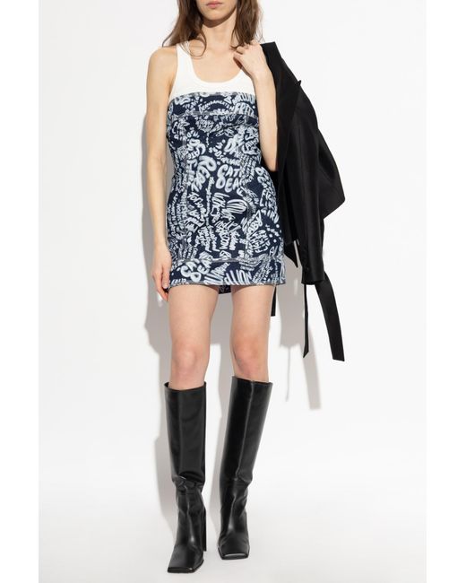 DSquared Women's Blue Denim Off-Shoulder Dress - www.rajagirimanappuram.com