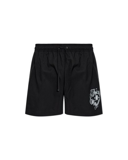 Amiri Black Swim Shorts With Logo for men