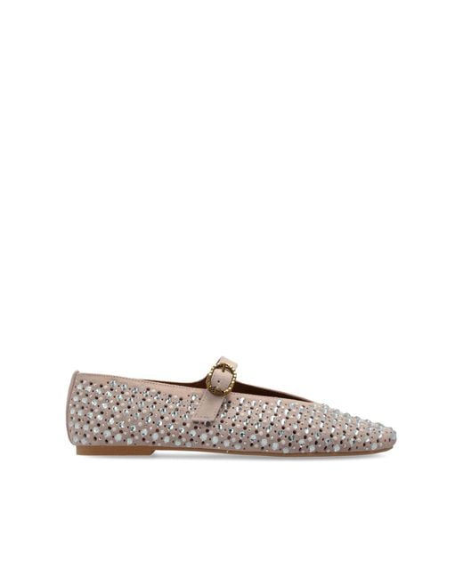 Kurt Geiger Pink Maryfair Ballet Flats