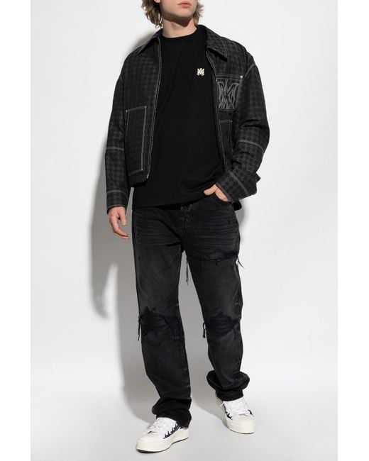 Amiri Black Jeans With Logo for men