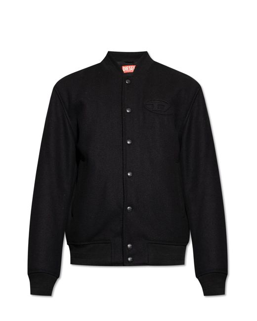 DIESEL Black Wool Jacket "J-Arry" for men