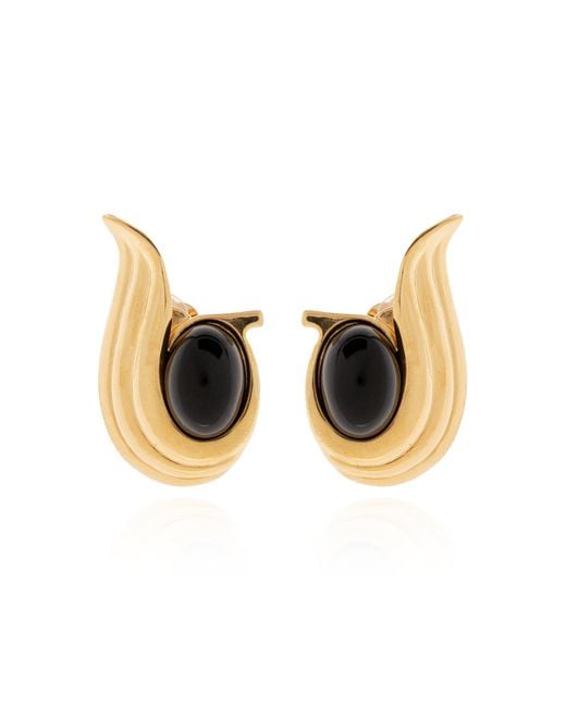 Ferragamo Metallic Brass Clips