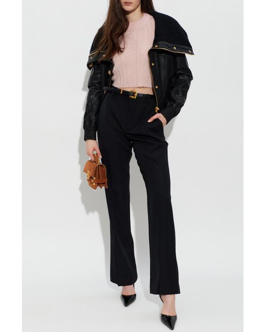Balmain Black Leather Jacket