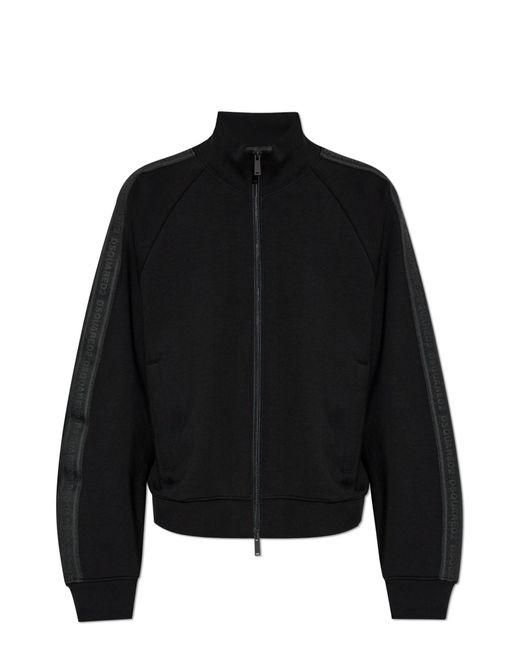 DSquared² Black Sweatshirt With Logo for men