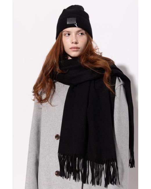 Anine Bing Black Cashmere Hat