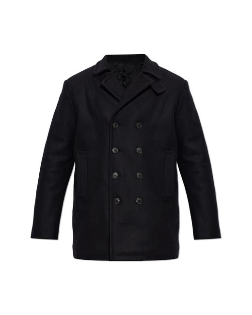 Isabel Marant Blue Wool Coat 'Wym' for men