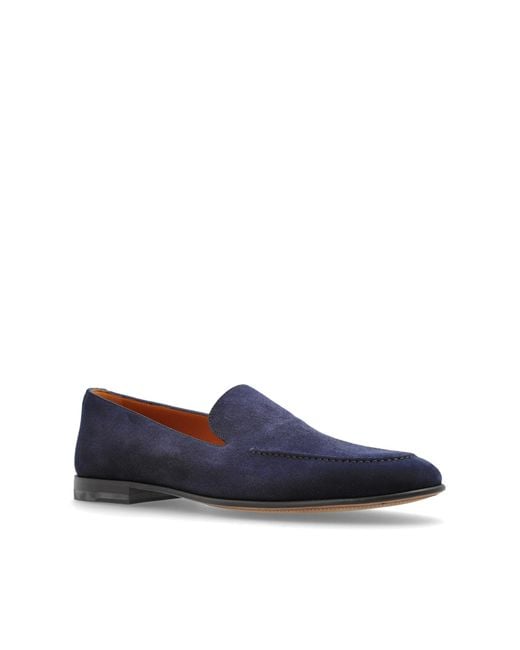 Dolce & Gabbana Blue Suede Shoes 'Split' for men