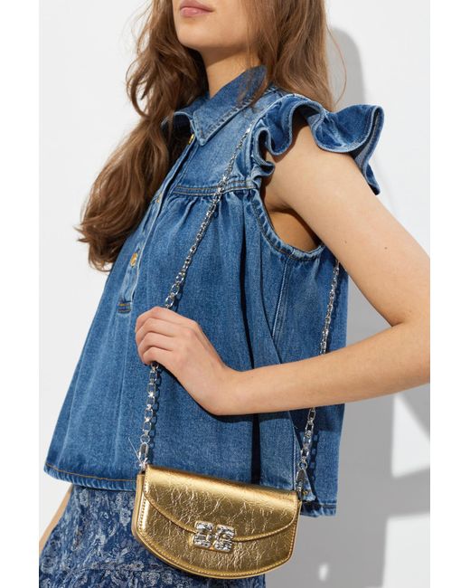 Ganni Natural 'Lulu' Wallet On A Chain