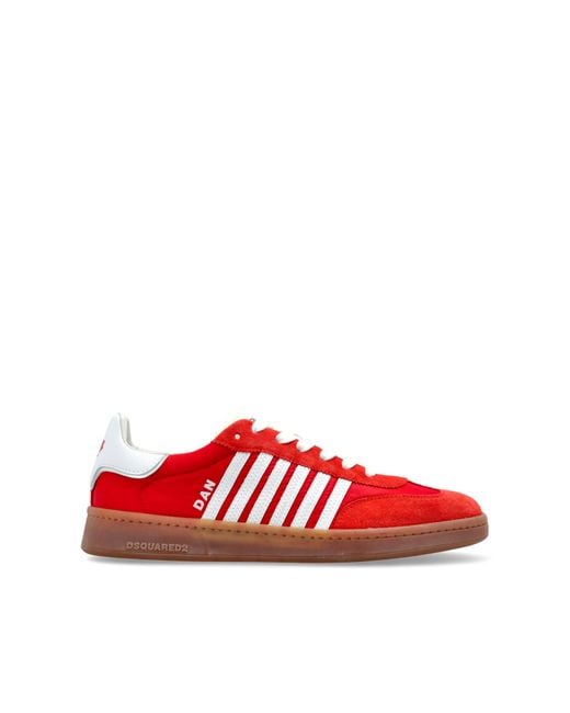 DSquared² Red 'Boxer' Sports Shoes for men